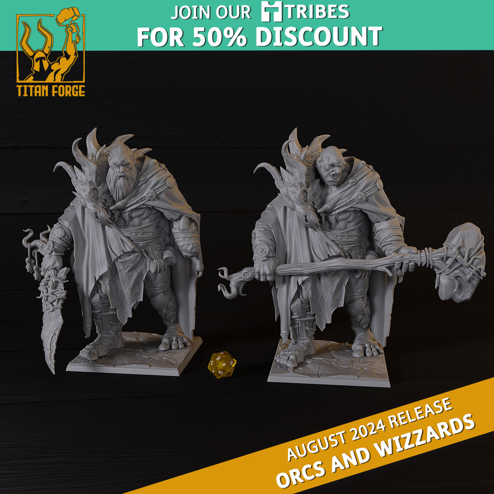 Dragon Giant - Titan Forge Miniatures - 2024 - August - Orcs and Wizzards